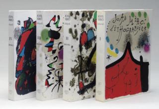 Joan Miro - Joan Miró litógrafo [Vols. I-IV], Barcelona, Ediciones Polígrafa, S.A., 1972-1981 (M. 854-67, 1037-1049, 1112-1119, and 1255-1262; C. books 160, 198, 230, 249)