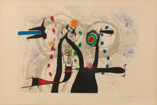 Joan Miró - Joueur De Bugle Aux Oiseux (Dupin 584)