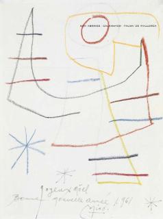 Joan Miro - Joyeux Nöel Bonne nouvelle année 1961