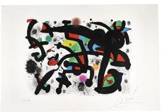 Joan Miró - La Première Nuit Du Printemps (Mourlot 1244)