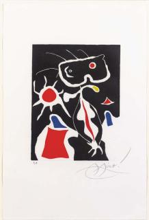 Joan Miro - Le miroir secret de feu et du froid, from: Hommage a San Lazarro (Cramer 229)