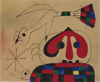 Joan Miró - Le Regard fixe vers l’horizon déchiré par les cris d’aigle  (The Gaze Fixed on an Horizon Split Open by the Eagle’s Cries)