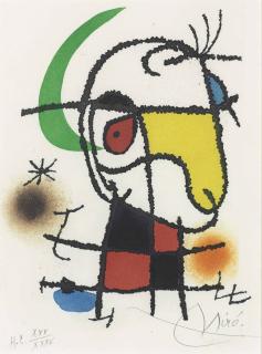 Joan Miró - Le Vent Parmi Les Roseaux, One Plate (Dupin 545)