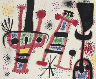 Joan Miró - L\'Etoile se lève, les oiseaux s\'envolent, les personnages dansent