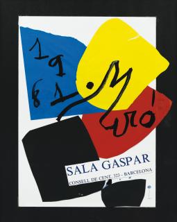 Joan Miró - Maquette Pour L\'Affiche De La Présentation Du Livre \