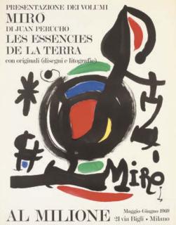 Joan Miro - Miro - Les Essències de la Terra, Al Milone, Milan, 1969 (Mourlot 625)