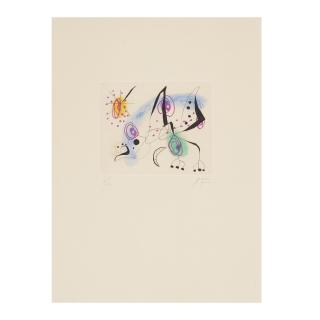 Joan Miró - One plate, from La Bague d\'Aurore