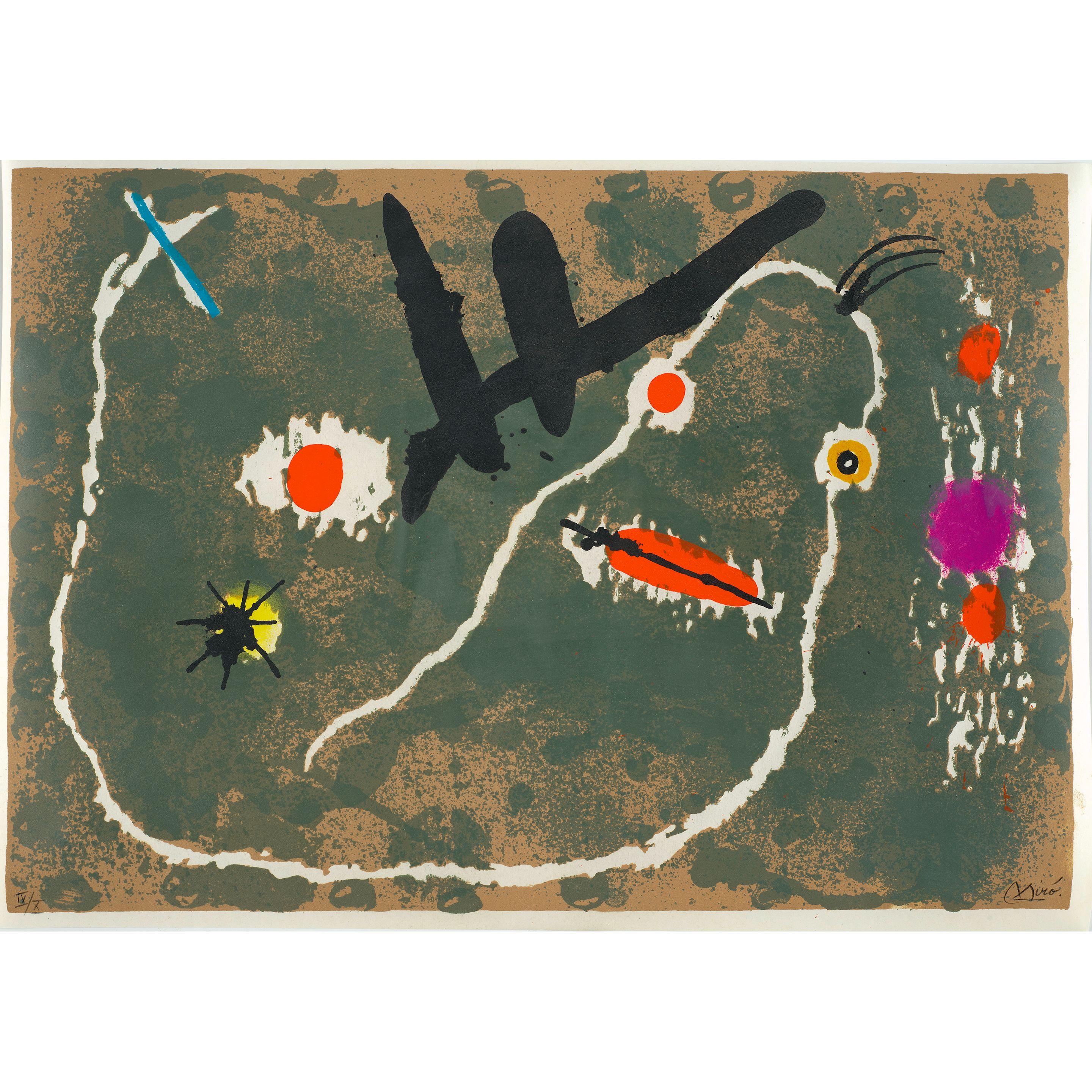 Joan Miró - One Plate, from Le lézard aux plumes d\'or