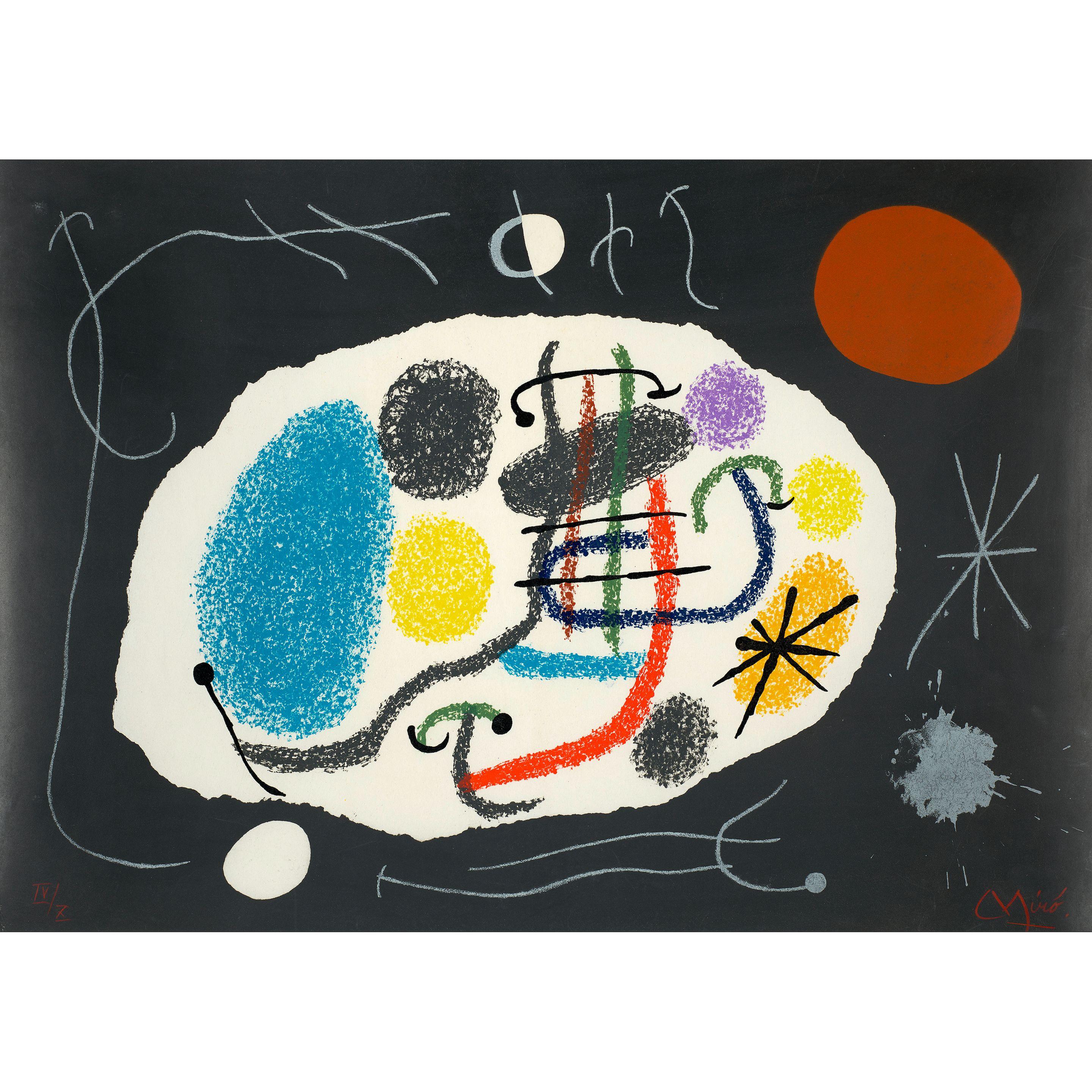 Joan Miró - One Plate, from Le lézard aux plumes d\'or