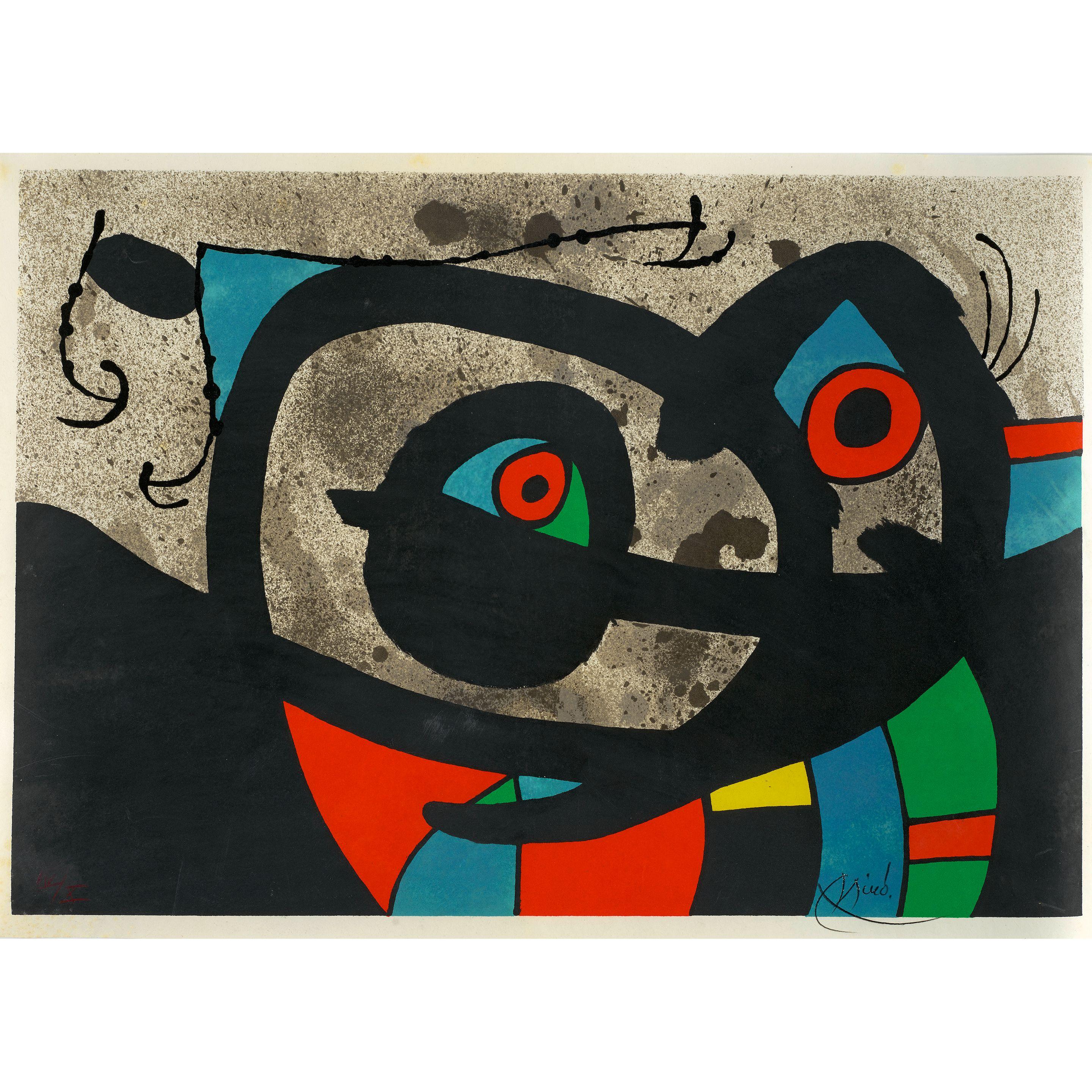 Joan Miró - One Plate, from Le lézard aux plumes d\'or