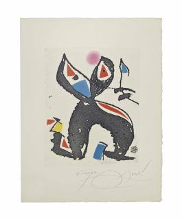 Joan Miró - One Plate, From: Le Marteau Sans Maître (Dupin Iv.953; See Cramer Books 216)