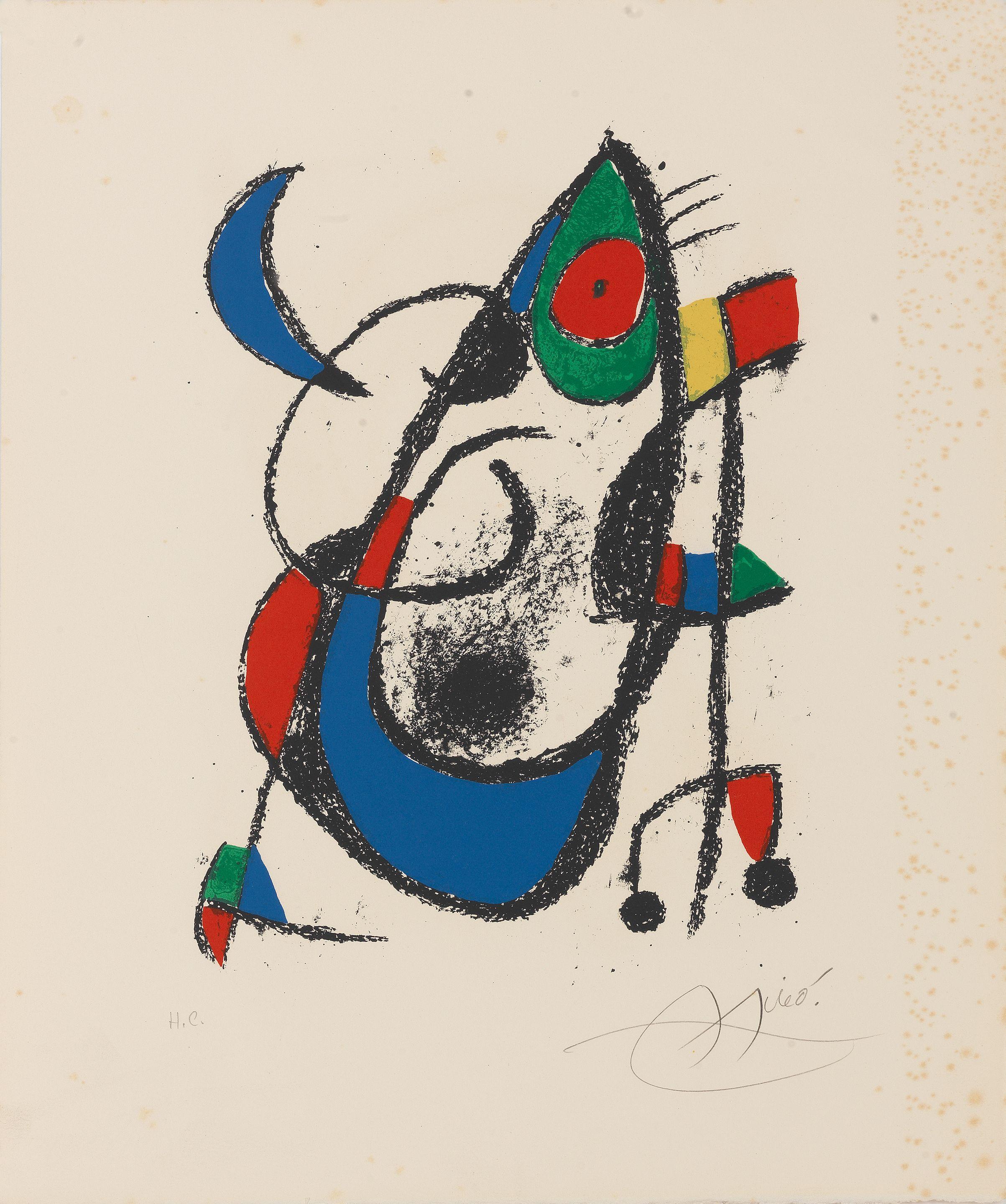 Joan Miró - One plate, from Lithographe II