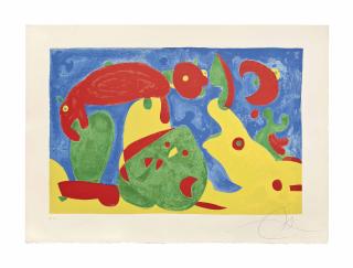 Joan Miro - One plate, from: Ubu roi
