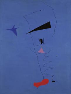 Joan Miro - Peinture (Étoile Bleue)