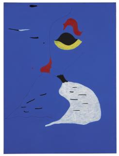 Joan Miró - Peinture (Femme Au Chapeau Rouge)