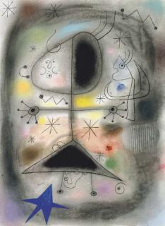 Joan Miró - Personnage, Oiseau, Étoiles