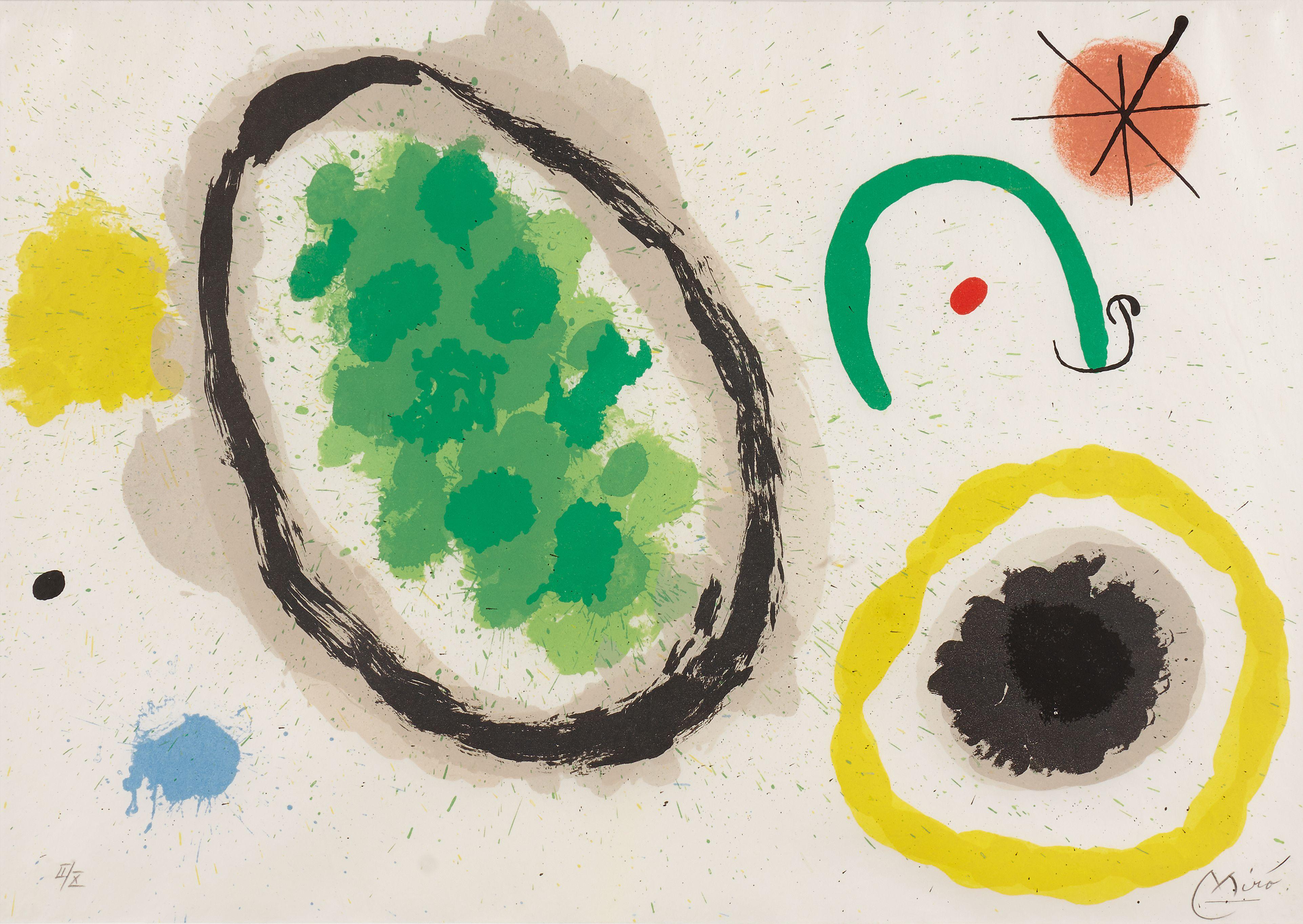 Joan Miró - Pl. 9, from Le lézard aux plumes d\'or