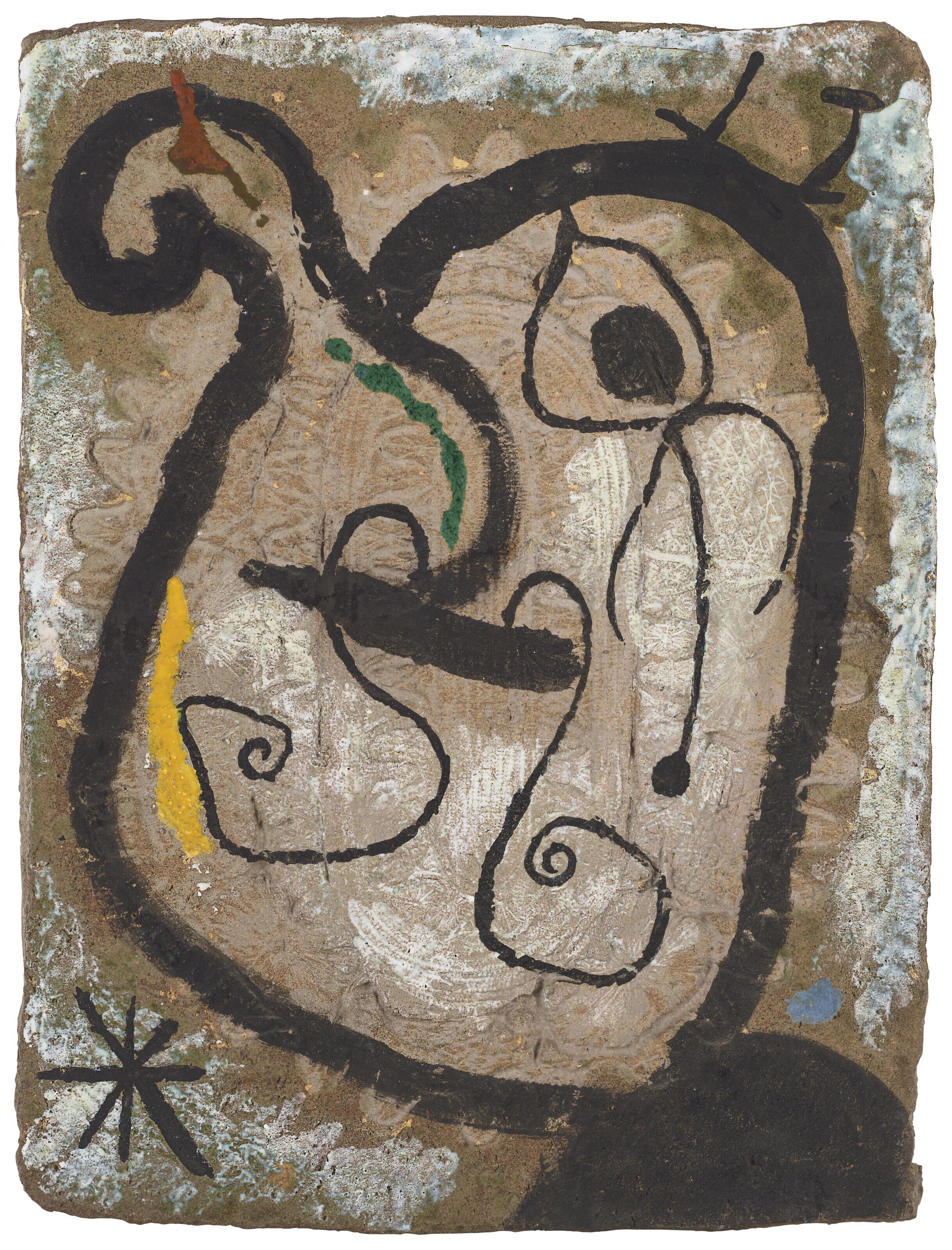 Joan Miró - Plaque. Tête