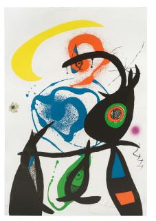 Joan Miró - Plate 8, from Oda a Joan Miro