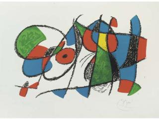 Joan Miro - Plate 9, from Joan Miro Lithographs II (M. 1044, C. 198)