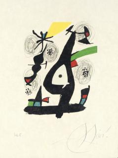 Joan Miró - Plate I from La Mélodie Acide (M. 1212)