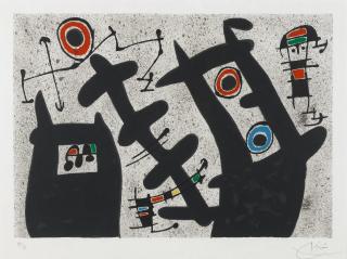 Joan Miró - Plate Iv, From Le Lézard Aux Plumes D\'Or