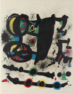 Joan Miró - Poster For The Exhibition Homenaje A Josep Lluis Sert (M. 853)