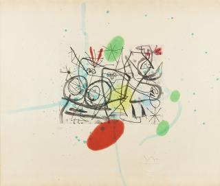 Joan Miró - Préparatifs d\'oiseaux III