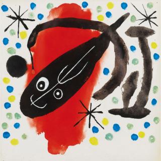 Joan Miró - Projet De Couverture Pour Atmosfera Miró