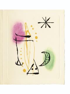 Joan Miró - René Crevel,  La Bague d\'aurore , L. Broder, Paris, 1957