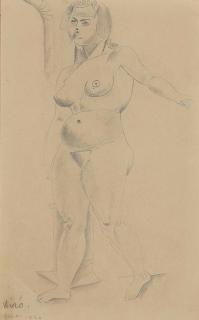 Joan Miró - Sans titre (Nu cubiste)