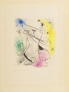 Joan Miro - Sans titre, planche issue de Feuilles éparses de René Crevel