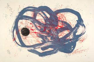 Joan Miró - Series I, Red on Blue