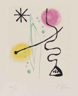 Joan Miró - Suite la Bague d\'Aurore: Plate Twelve