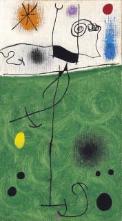 Joan Miró - Sur la verte prairie au lever du soleil