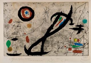 Joan Miro - Tracé sur la Paroi V (Dupin 444)