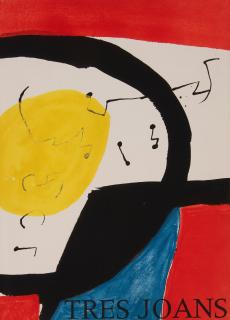 Joan Miró - Tres Joans, Homeatge a Joan Prats, 1978