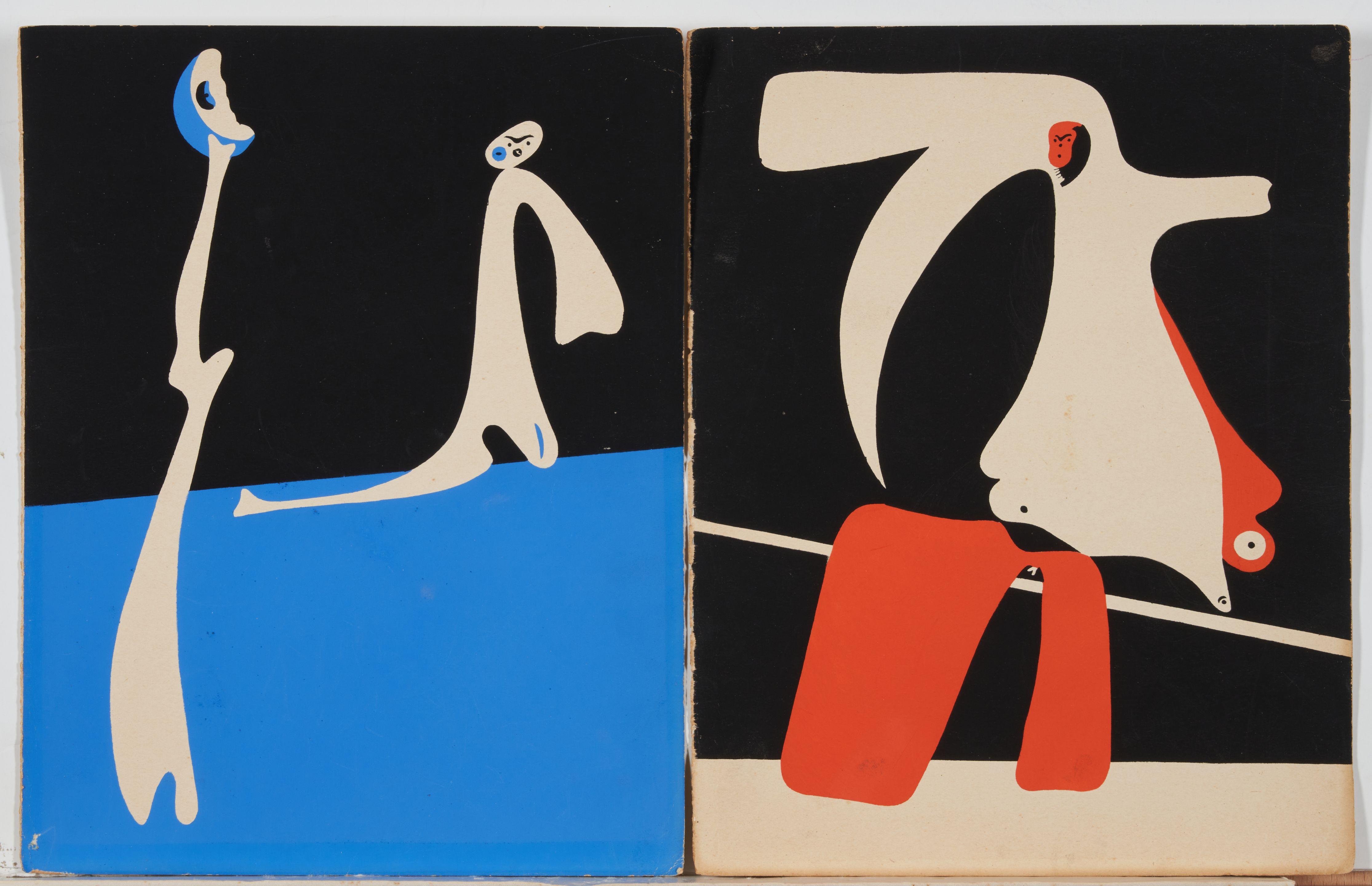 Joan Miró - Two Plates from Cashiers D\'Art