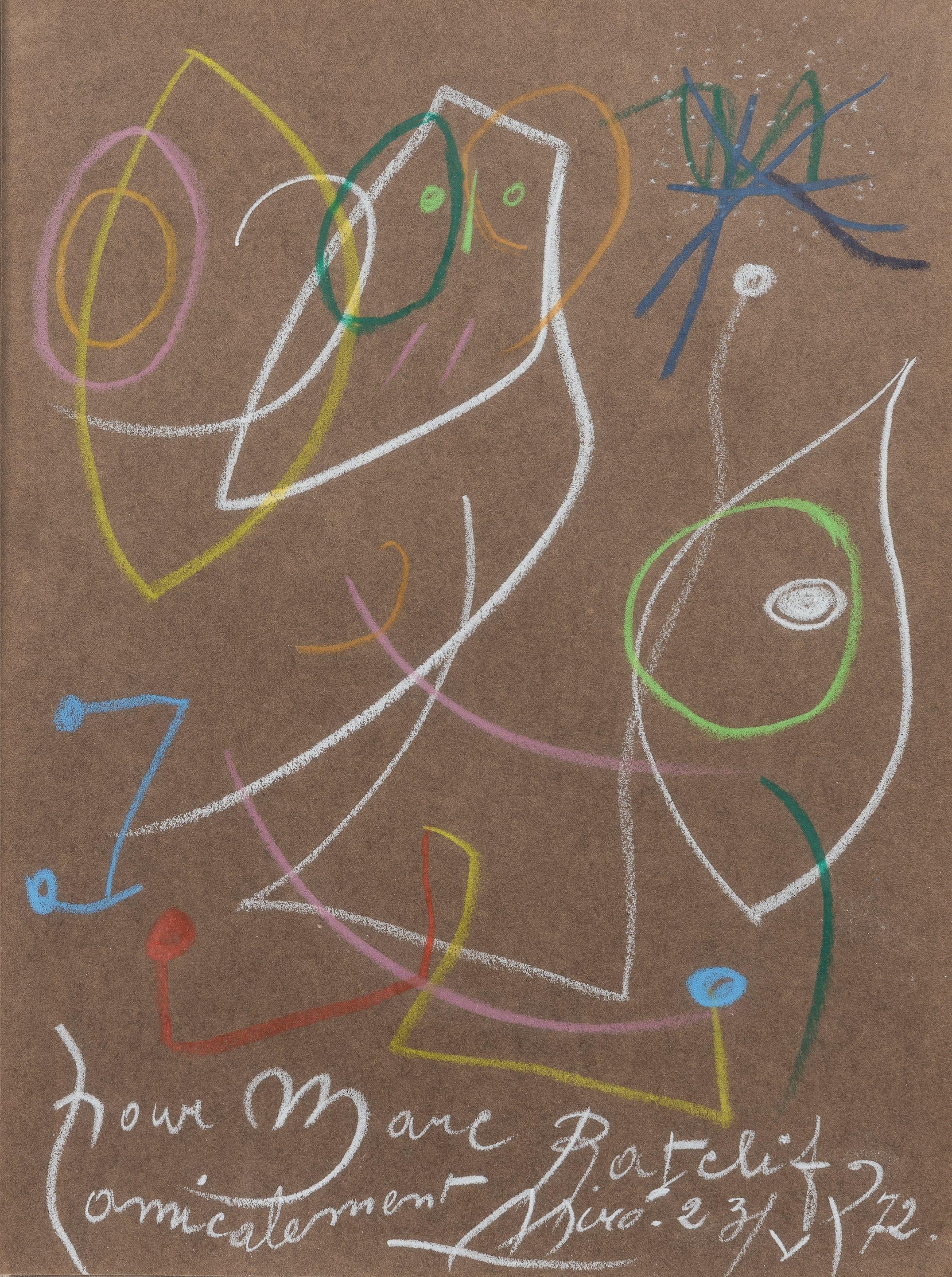 Joan Miró - Untitled 12 5/16 x 9 3/16 in. (31.3 x 23.3 cm) framed 20 1/4 x 17 1/4 in.