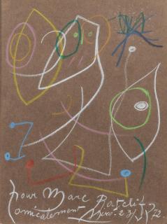 Joan Miró - Untitled 12 5/16 x 9 3/16 in. (31.3 x 23.3 cm) framed 20 1/4 x 17 1/4 in.