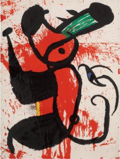 Joan Miró - Variante Ruisselante Solaire et Lunaire (Mourlot 1103)