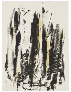 Joan Mitchell - Arbes (Black, Yellow)