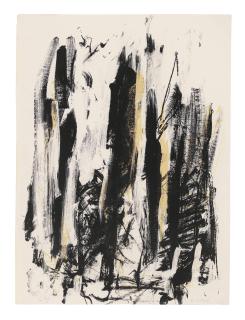 Joan Mitchell - Arbres (Black and Yellow)