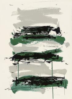 Joan Mitchell - Composition in Black and Green, from Trees
