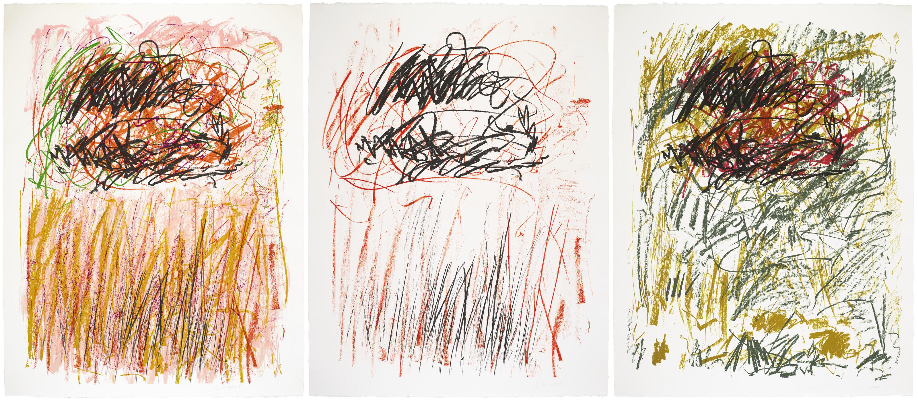 Joan Mitchell - Flowers I-III, from Bedford Series