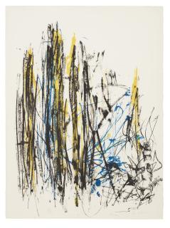 Joan Mitchell - Trees (Black, Yellow and Blue)
