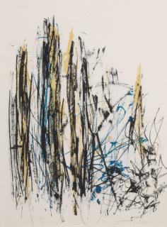 Joan Mitchell - Trees (Black, Yellow and Blue)