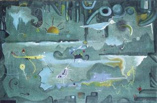 Joan Ponç - Composición verde