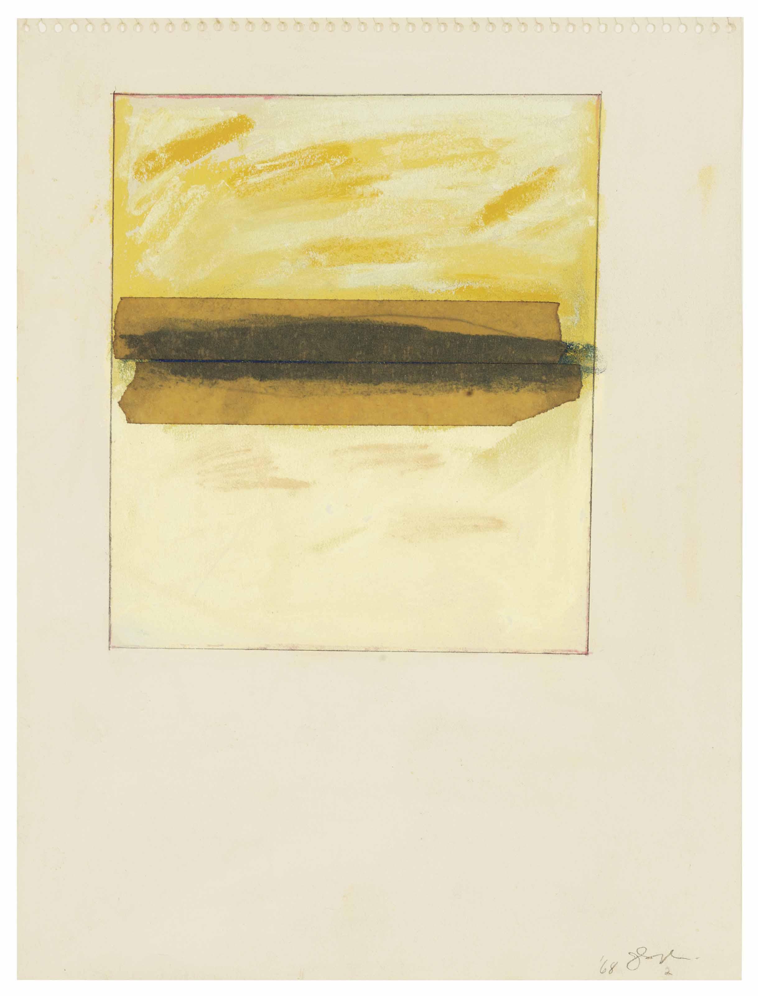 Joan Snyder - Masking Tape Horizon