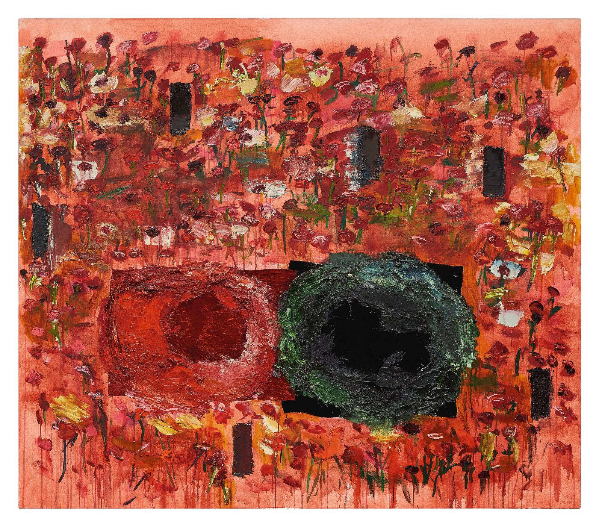 Joan Snyder - Red Field
